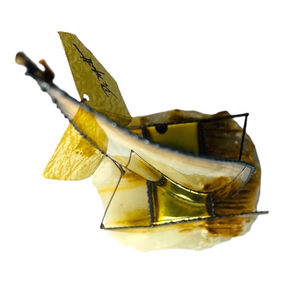 DeMott Brass Sailboat NWT Sailboat Made Of Brass, Copper and Steel Mounted On I - Picture 5 of 15